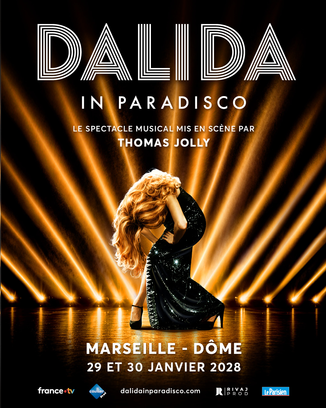 Affiche Dalida en concert au Dôme de Marseille
