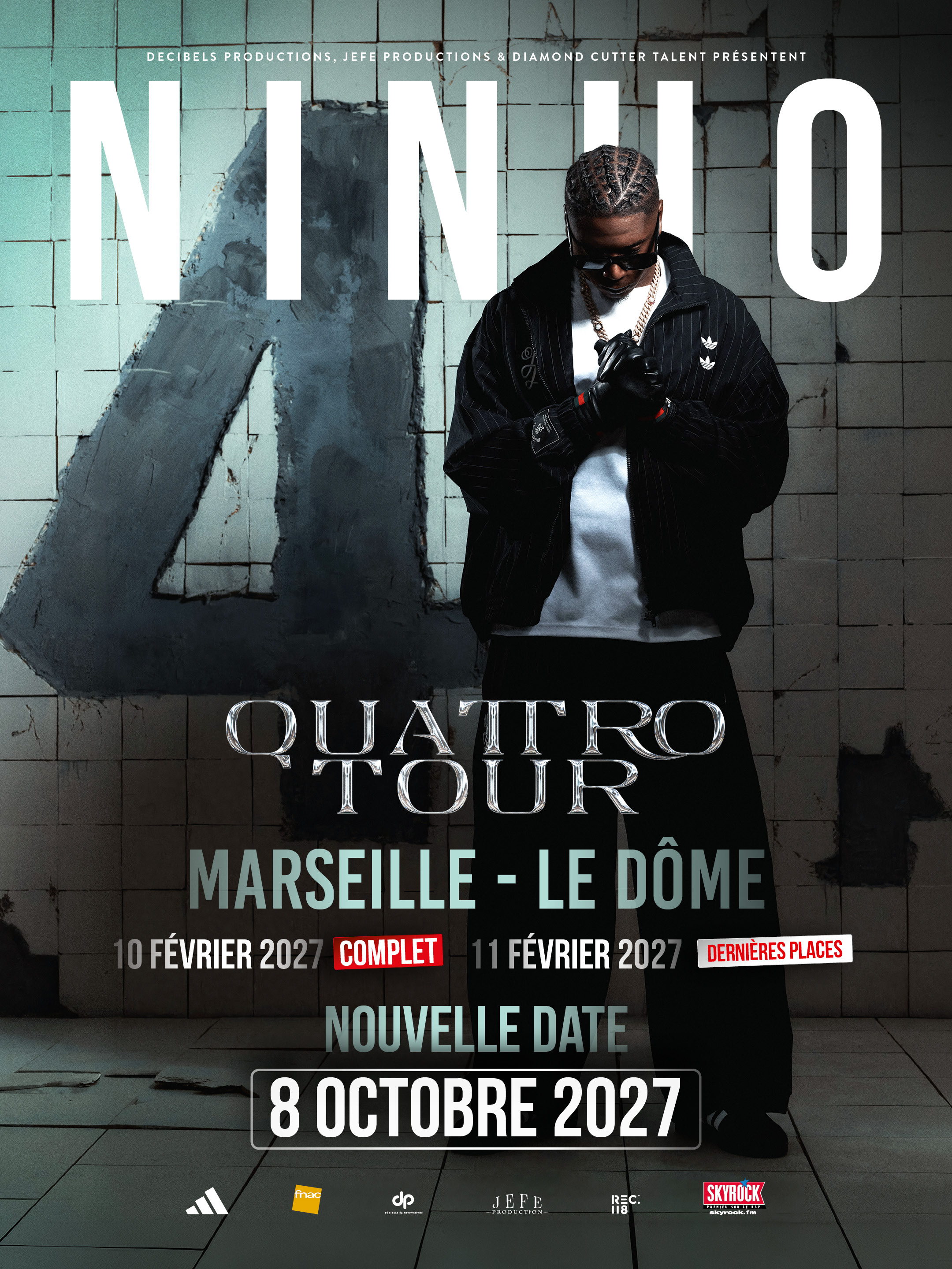 Ninho en concert au Dôme de Marseille le Ven 8 oct